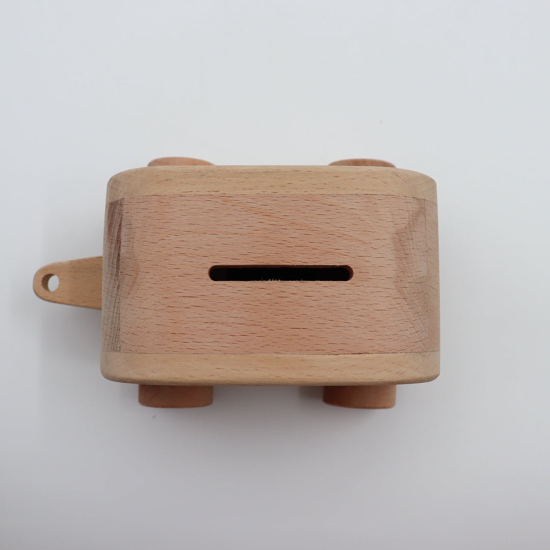 Wooden Caravan Piggy Bank|Wooden Handmade Coin Bank|Rustic Money Saving Duo|Money Box Car Toy for Kid|Baby Shower Gift|Xmas Gift