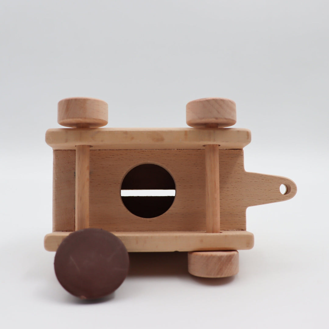 Wooden Caravan Piggy Bank|Wooden Handmade Coin Bank|Rustic Money Saving Duo|Money Box Car Toy for Kid|Baby Shower Gift|Xmas Gift