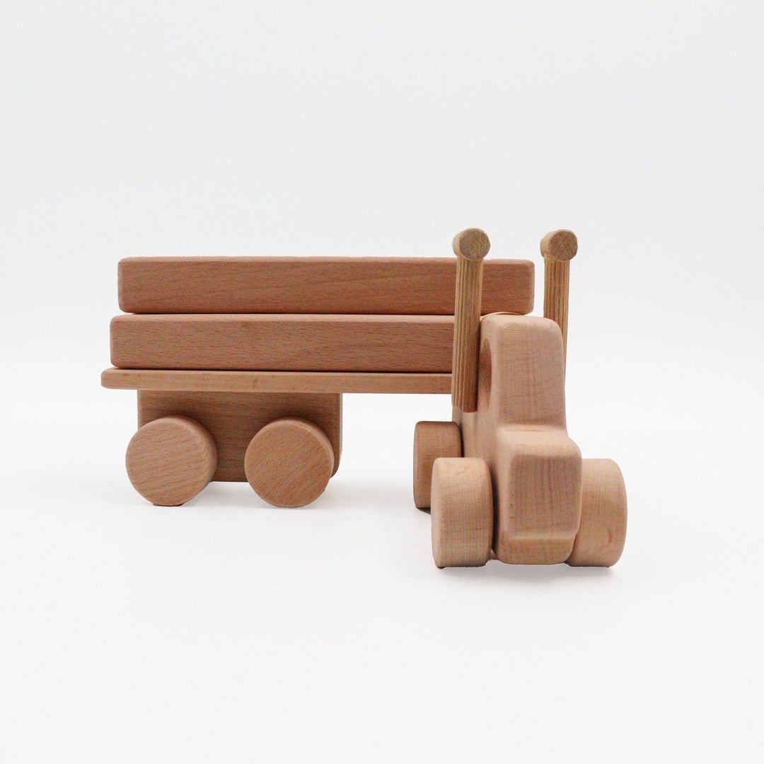 Wooden Educational Truck Toy|Toddler Push Toy|Montessori Natural Wood Toy|Gift fot Toddlers|Montessori Natural Toy Gift For Kids|Baby Shower