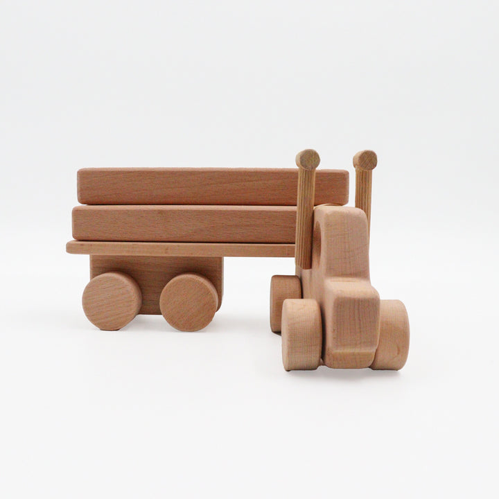 Wooden Educational Truck Toy|Toddler Push Toy|Montessori Natural Wood Toy|Gift fot Toddlers|Montessori Natural Toy Gift For Kids|Baby Shower