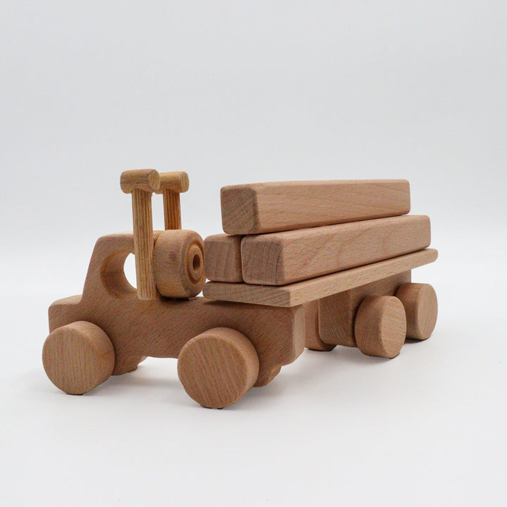 Wooden Educational Truck Toy|Toddler Push Toy|Montessori Natural Wood Toy|Gift fot Toddlers|Montessori Natural Toy Gift For Kids|Baby Shower