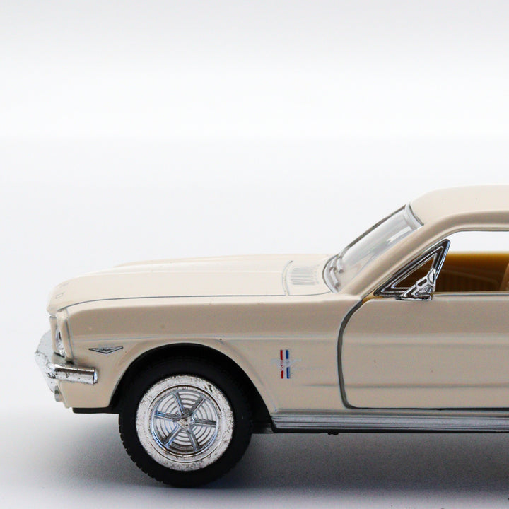 1964 Ford Mustang|Scale 1:36 Diecast Vintage Car|Classic Model Car|Collectible Metal White Car for Collectors|Gift for Dad|Office Accesories