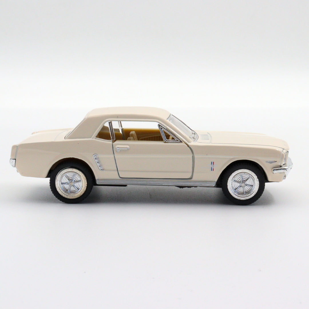 1964 Ford Mustang|Scale 1:36 Diecast Vintage Car|Classic Model Car|Collectible Metal White Car for Collectors|Gift for Dad|Office Accesories