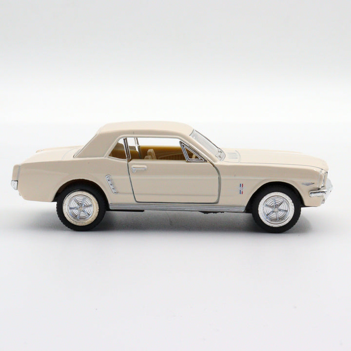 1964 Ford Mustang|Scale 1:36 Diecast Vintage Car|Classic Model Car|Collectible Metal White Car for Collectors|Gift for Dad|Office Accesories