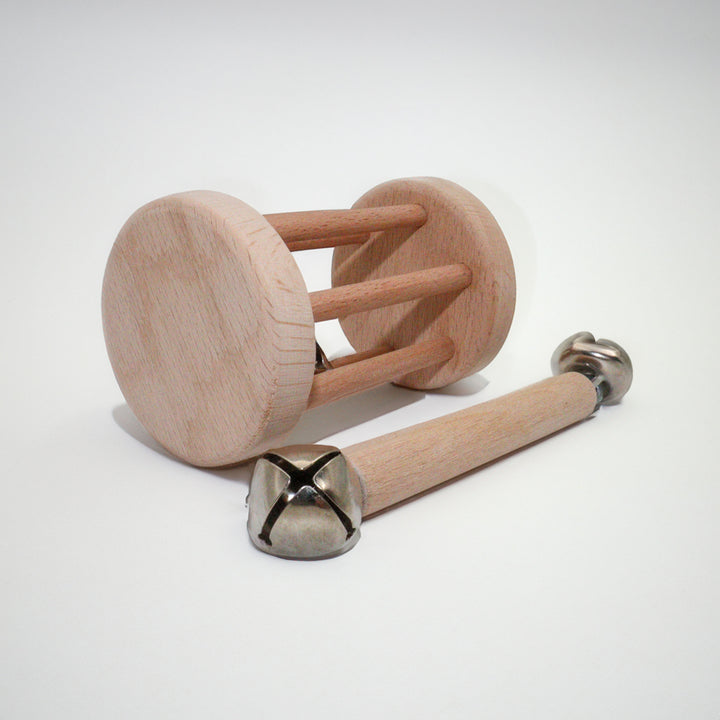 Set of 2 wooden baby rattles|Rustic Elegance Baby Rattles|Charming Baby Rattle Duo|Rustic Melodies|Eco-Friendly Elegance|Natural Beauty|Gift
