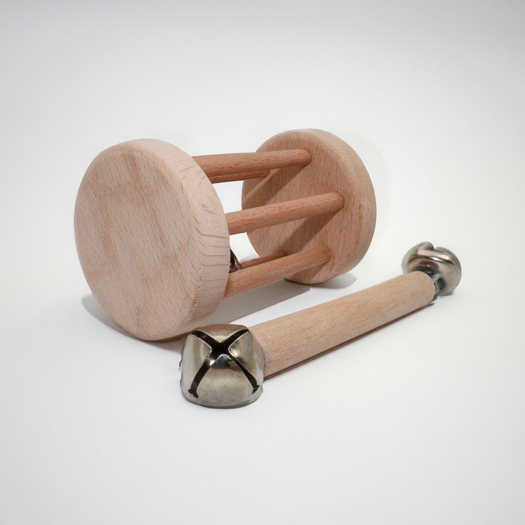 Set of 2 wooden baby rattles|Rustic Elegance Baby Rattles|Charming Baby Rattle Duo|Rustic Melodies|Eco-Friendly Elegance|Natural Beauty|Gift