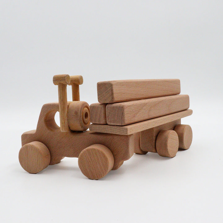 Wooden Educational Truck Toy|Toddler Push Toy|Montessori Natural Wood Toy|Gift fot Toddlers|Montessori Natural Toy Gift For Kids|Baby Shower