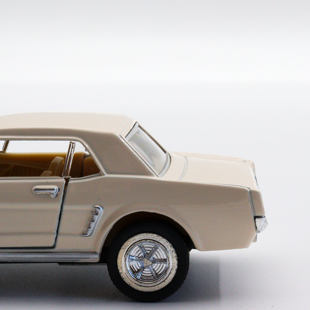 1964 Ford Mustang|Scale 1:36 Diecast Vintage Car|Classic Model Car|Collectible Metal White Car for Collectors|Gift for Dad|Office Accesories
