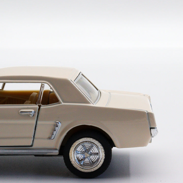 1964 Ford Mustang|Scale 1:36 Diecast Vintage Car|Classic Model Car|Collectible Metal White Car for Collectors|Gift for Dad|Office Accesories