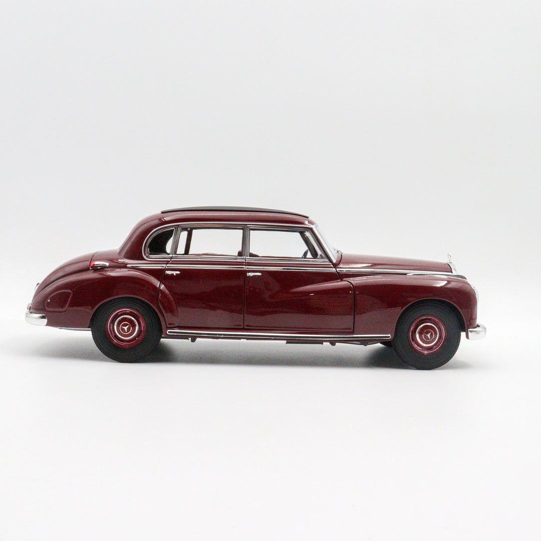 Norev Mercedes Benz 300 W 186 Model Car|Scale 1/18 Diecast Burgundy Car for Collectors|Miniature Classic Metal Automobile for Dad|Toy Gift