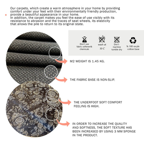 Leaf Print Area Rug|Green Leaves Rug|Decorative Carpet|Machine-Washable Non-Slip Rug|Cozy Living Room Rug|Multi-Purpose Anti-Slip Carpet