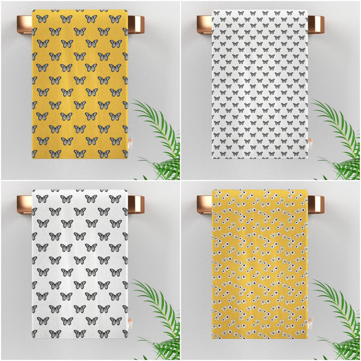 Butterfly Dish Cloth|Minimalist Kitchen Towel|Boho Cleaning Cloth|Cozy Dishcloth|Summer Trend Tea Towel|Decorative Hand Towel