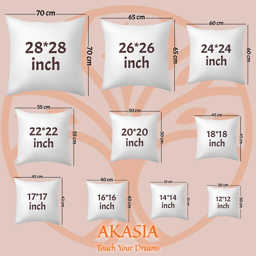 All Sizes Square Pillow Insert|Square Cushion Stuffer|Pillow Filler with Bead Silicone|Soft Cushion Insert|Pillow Form for Throw Cushions