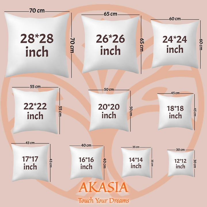 All Sizes Square Pillow Insert|Square Cushion Stuffer|Pillow Filler with Bead Silicone|Soft Cushion Insert|Pillow Form for Throw Cushions