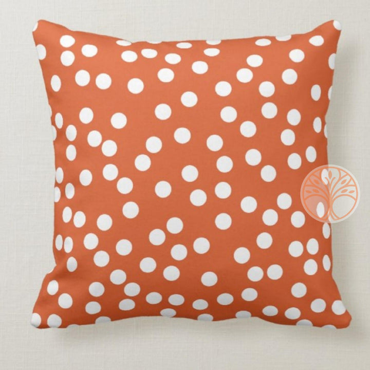 Beach House Pillow Case|Orange Pillow Cover|Decorative Nautical Cushions|Coastal Throw Pillow Top|Orange Starfish Home Decor|Nautical Decor