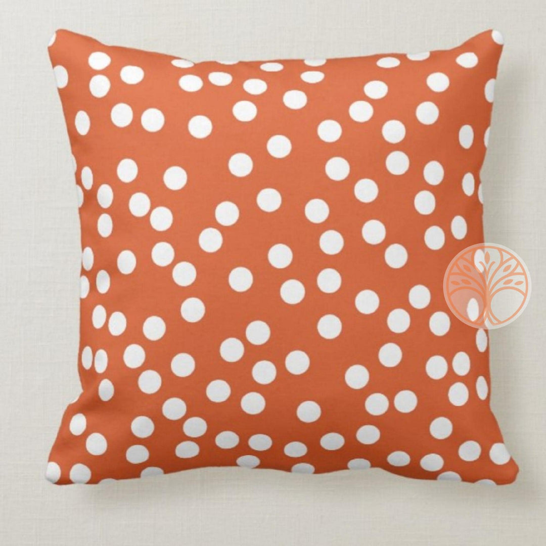 Beach House Pillow Case|Orange Pillow Cover|Decorative Nautical Cushions|Coastal Throw Pillow Top|Orange Starfish Home Decor|Nautical Decor