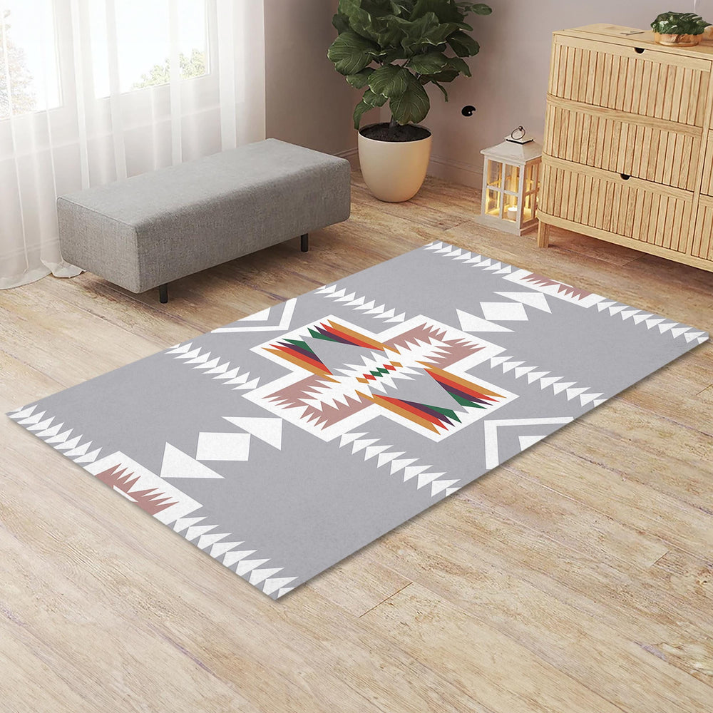 Navajo Area Rug|Aztec Print Carpet|Rug Design Home Decor|Southwestern Floor Mat|Machine-Washable Rug|Anti-Slip Floor Covering|Geometric Rug