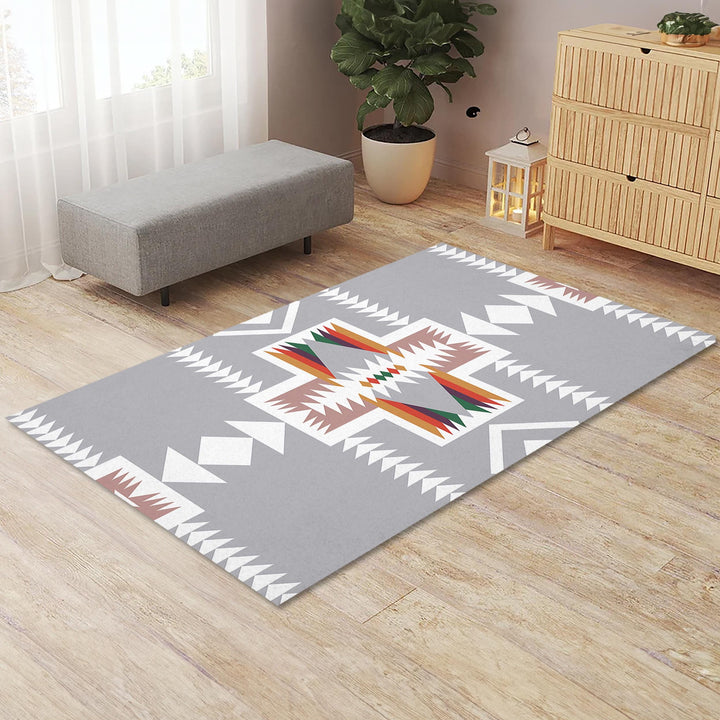 Navajo Area Rug|Aztec Print Carpet|Rug Design Home Decor|Southwestern Floor Mat|Machine-Washable Rug|Anti-Slip Floor Covering|Geometric Rug