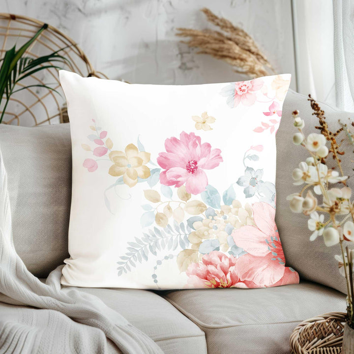 Bird Print Love Pillowcase|Floral Romantic Pillow Cover|V-Day Cushion Cover|Best Gift for Her|Happy Valentine's Day Sofa Pillowtop