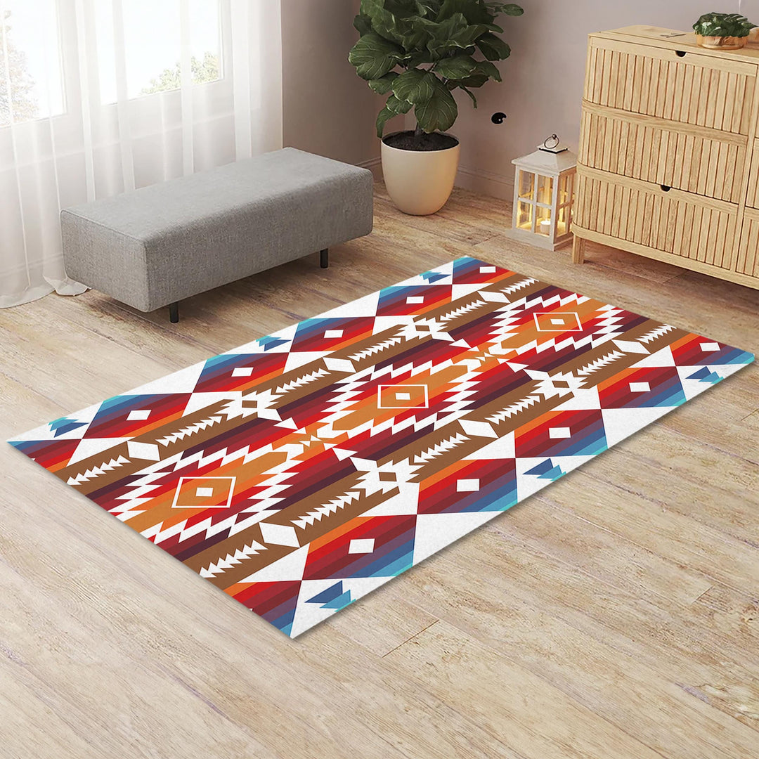 Rug Design Carpet|Rustic Rug|Geometric Floor Covering|Indian Aztec Area Rug|Southwestern Floor Mat|Navajo Home Decor|Best Realtor Gift