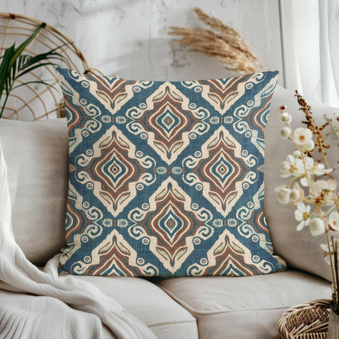 Geometric Cushion Cover|Ethnic Pillowcase|Throw Pillowcase|Anatolian Pillowtop|Rustic Pillow Case|Kilim Pillow Cover|Rug Cushion Case