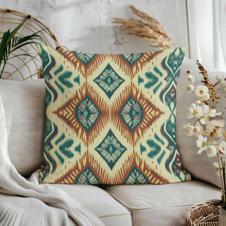 Geometric Cushion Cover|Ethnic Pillowcase|Throw Pillowcase|Anatolian Pillowtop|Rustic Pillow Case|Kilim Pillow Cover|Rug Cushion Case