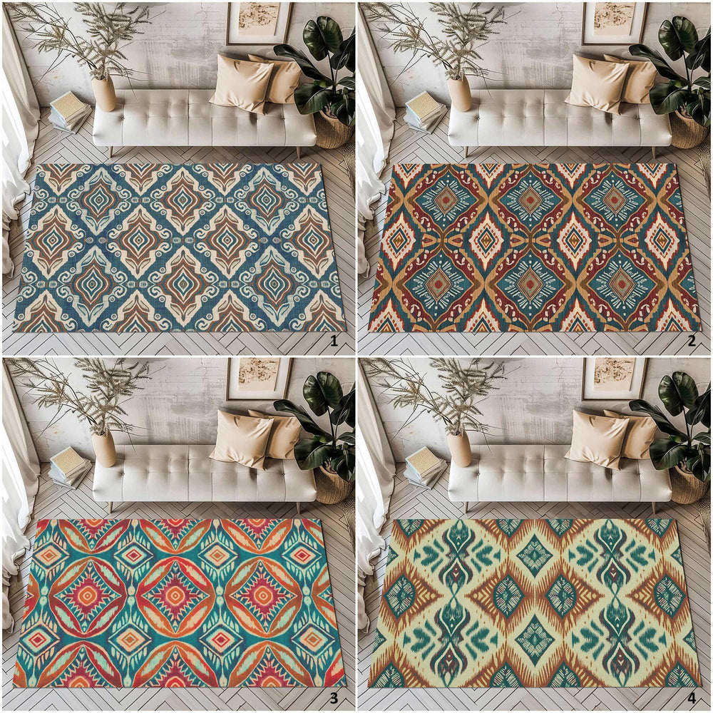 Geometric Carpet|Terracotta Decor|Fringed Carpet|Rectangle Carpet|Stylish Area Rug|Rug Design Carpet|Aztec Floor Mat|Southwestern Rug