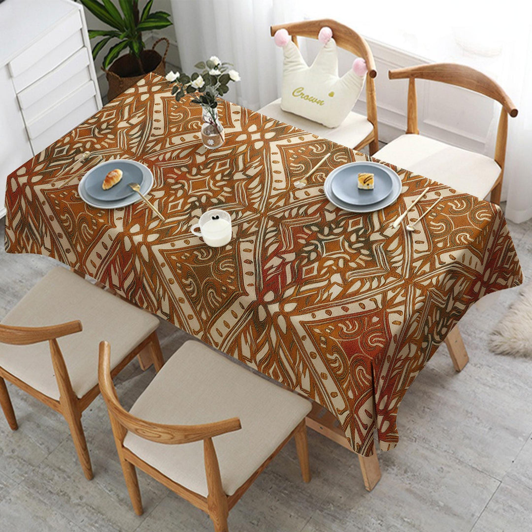 Diamond Tabletop|Rustic Tablecloth|Bohemian Style Decor|Farmhouse Tablecloth|Colorful Ikat Decor|Rug Design Table|Rectangle Tablecloth