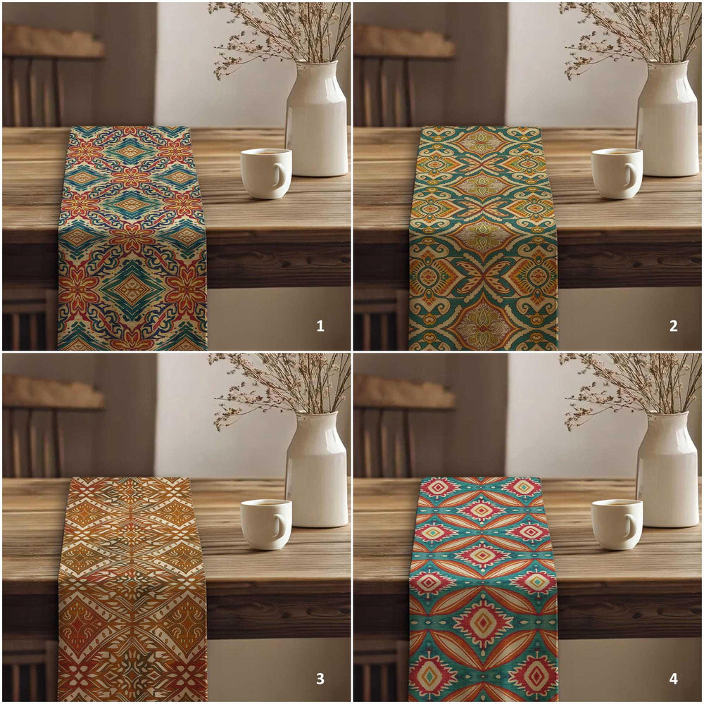 Rug Design Runner|Rustic Tribal Decor|Aztec Home Decor|Boho Luxe Runner|Tribal Look Runner|Traditional Runner|Southwestern Runner