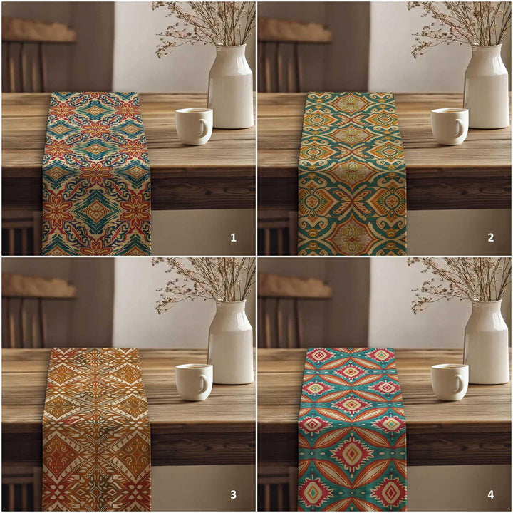 Rug Design Runner|Rustic Tribal Decor|Aztec Home Decor|Boho Luxe Runner|Tribal Look Runner|Traditional Runner|Southwestern Runner