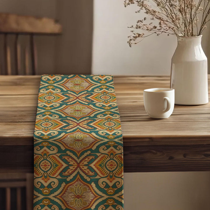 Rug Design Runner|Rustic Tribal Decor|Aztec Home Decor|Boho Luxe Runner|Tribal Look Runner|Traditional Runner|Southwestern Runner