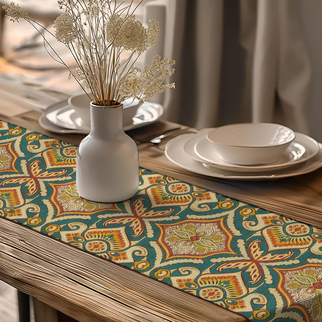 Rug Design Runner|Rustic Tribal Decor|Aztec Home Decor|Boho Luxe Runner|Tribal Look Runner|Traditional Runner|Southwestern Runner