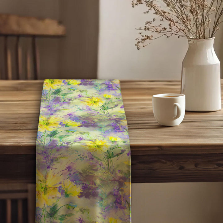 Floral Tablecloth|Table Centerpiece|Flower Theme Runner|Summer Trend Runner|Boho Table Runner|Spring Tabletop|Farmhouse Runner