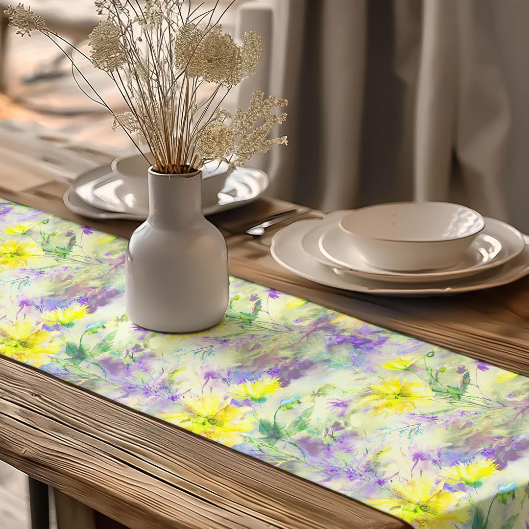 Floral Tablecloth|Table Centerpiece|Flower Theme Runner|Summer Trend Runner|Boho Table Runner|Spring Tabletop|Farmhouse Runner