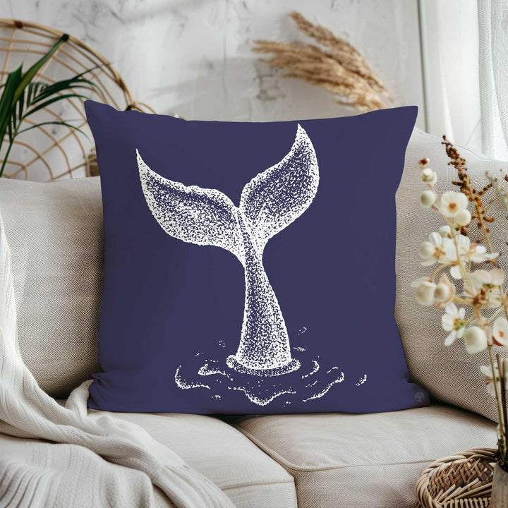 Nautical Pillow Case|Dolphin Print Pillowcase|Octopus Tentacle Cushion Cover|Playful Fish Coastal Home Decor|Beach House Pillowtop