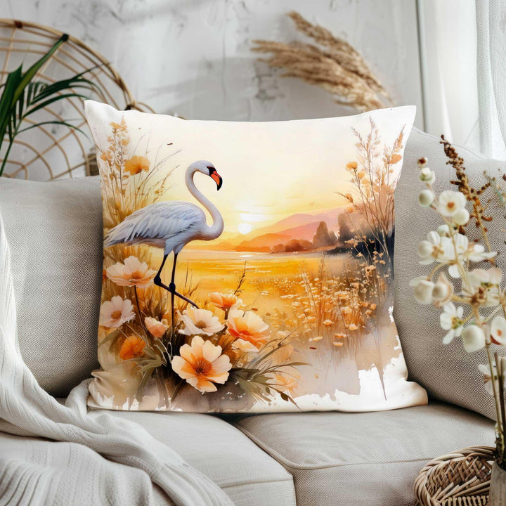 Summer Trend Pillow Case|Palm Tree Cushion Case|Tropical Cushion Cover|Flower Home Decor|Flamingo Sofa Pillowcase|Crane Pillow Cover