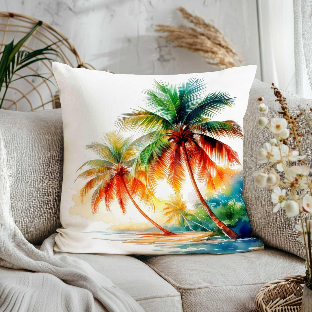 Summer Trend Pillow Case|Palm Tree Cushion Case|Tropical Cushion Cover|Flower Home Decor|Flamingo Sofa Pillowcase|Crane Pillow Cover