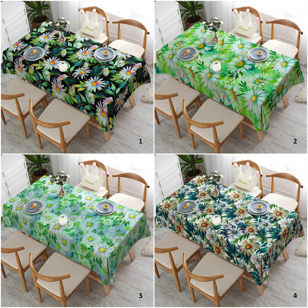 Summer Table Cover|Flower Tablecloth|Spring Home Decor|Floral Tablecloth|Dining Table Decor|Kitchen Table Decor|Kitchen Tablecloth