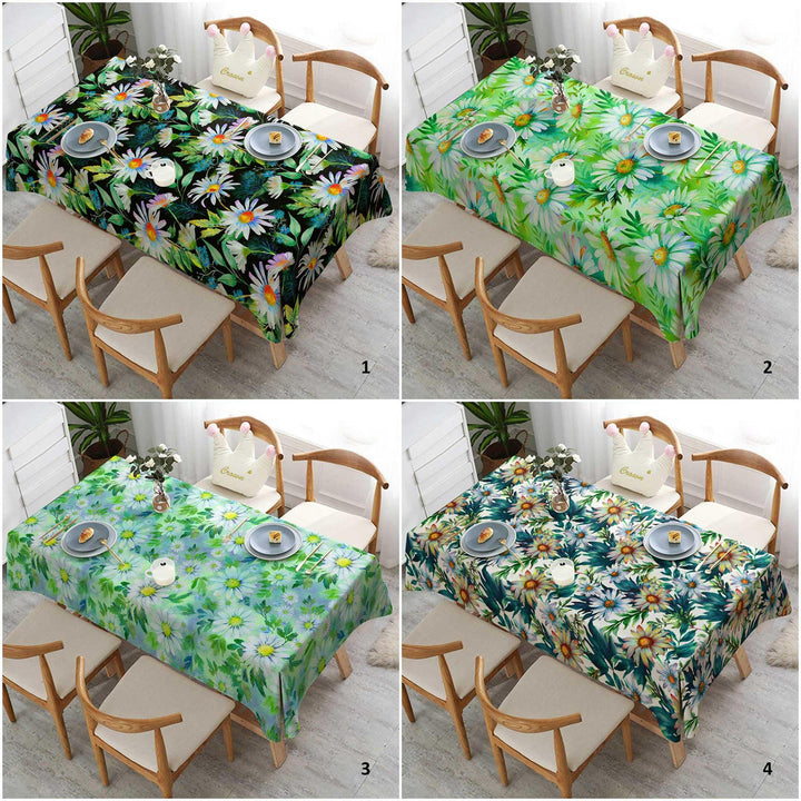 Summer Table Cover|Flower Tablecloth|Spring Home Decor|Floral Tablecloth|Dining Table Decor|Kitchen Table Decor|Kitchen Tablecloth