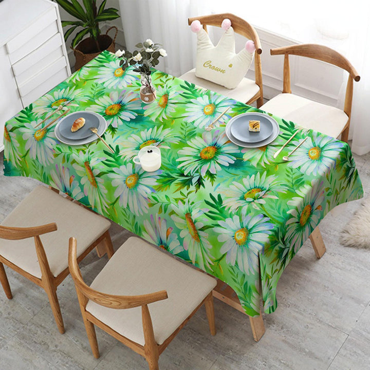 Summer Table Cover|Flower Tablecloth|Spring Home Decor|Floral Tablecloth|Dining Table Decor|Kitchen Table Decor|Kitchen Tablecloth