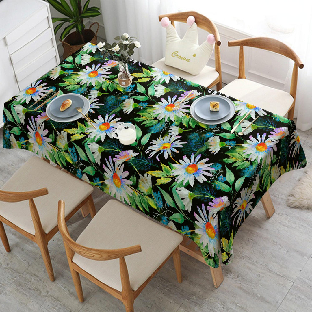 Summer Table Cover|Flower Tablecloth|Spring Home Decor|Floral Tablecloth|Dining Table Decor|Kitchen Table Decor|Kitchen Tablecloth