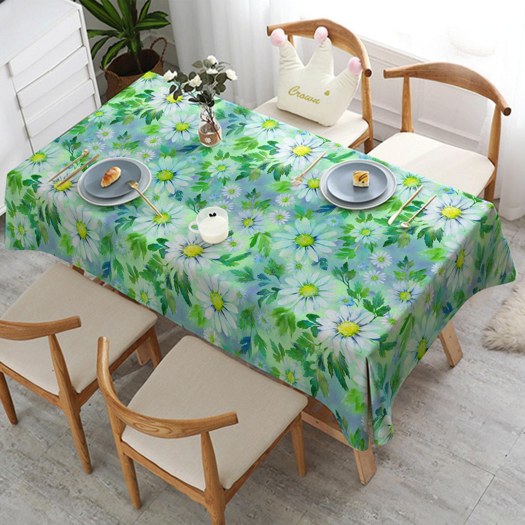 Summer Table Cover|Flower Tablecloth|Spring Home Decor|Floral Tablecloth|Dining Table Decor|Kitchen Table Decor|Kitchen Tablecloth