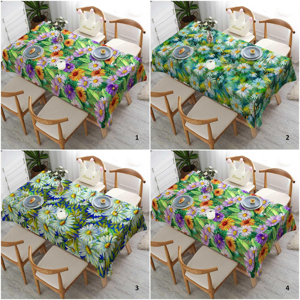 Summer Table Cover|Farmhouse Table Top|Spring Home Decor|Floral Table Cover|Printed Tablecloth|Colorful Table|Summer Tablecloth