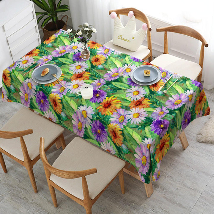 Summer Table Cover|Farmhouse Table Top|Spring Home Decor|Floral Table Cover|Printed Tablecloth|Colorful Table|Summer Tablecloth