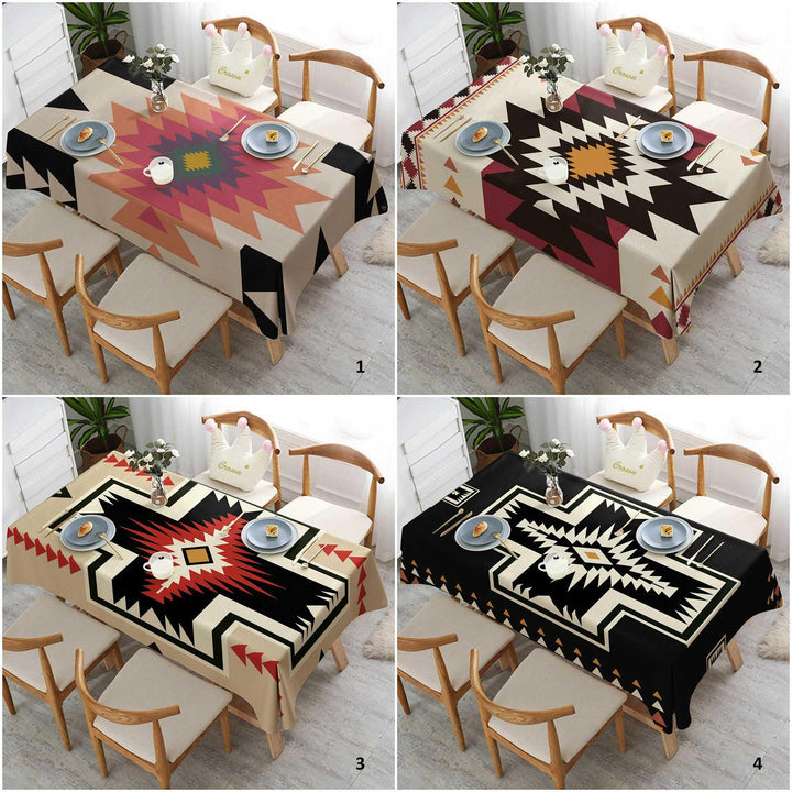 Aztec Terracotta Table Top|Kilim Home Decor|Rustic Home Decor|Southwestern Table|Aztec Print Table|Farmhouse Style Gift|Rug Tablecloth
