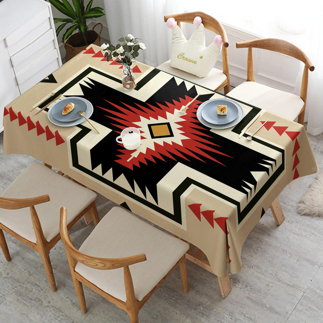 Aztec Terracotta Table Top|Kilim Home Decor|Rustic Home Decor|Southwestern Table|Aztec Print Table|Farmhouse Style Gift|Rug Tablecloth