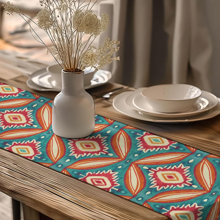 Rug Design Runner|Rustic Tribal Decor|Aztec Home Decor|Boho Luxe Runner|Tribal Look Runner|Traditional Runner|Southwestern Runner