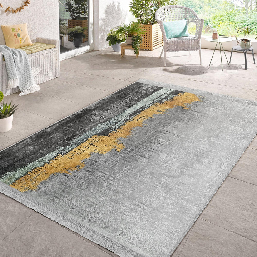 Contemporary Rug|Machine-washable Rug|Abstract Carpet|Non-slip Rug|Living Room Carpet|Art-inspired Carpet|Modern Abstract Rug|Statement Rug