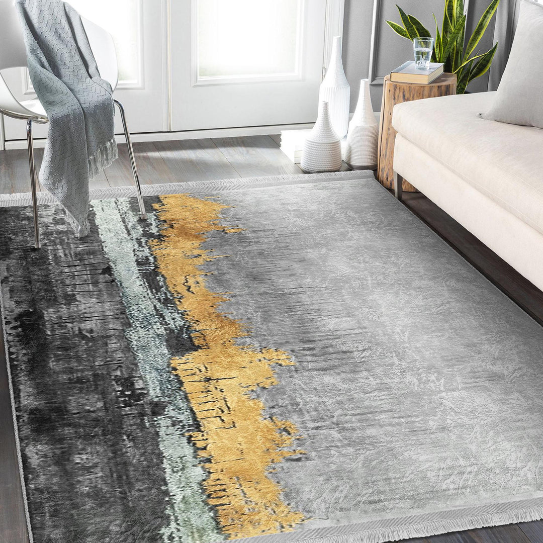 Contemporary Rug|Machine-washable Rug|Abstract Carpet|Non-slip Rug|Living Room Carpet|Art-inspired Carpet|Modern Abstract Rug|Statement Rug