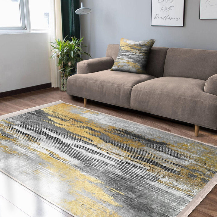 Abstract Print Floor Rug|Contemporary Design Rug|Farmhouse Style Gift|Floor Covering|Modern Abstract Rug|Statement Rug|Living Room Carpet